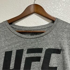 UFC Heather Gray Tee with Black Logo